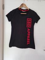 SBD Apparel T-shirt - Zwart met Rode Logo, Maat 38/40 (M), Zwart, SBD, Ophalen of Verzenden