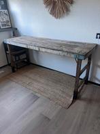 Indiase markttafel 174x59x77h, Huis en Inrichting, Tafels | Sidetables, Ophalen, Zo goed als nieuw, 50 tot 75 cm, Rechthoekig