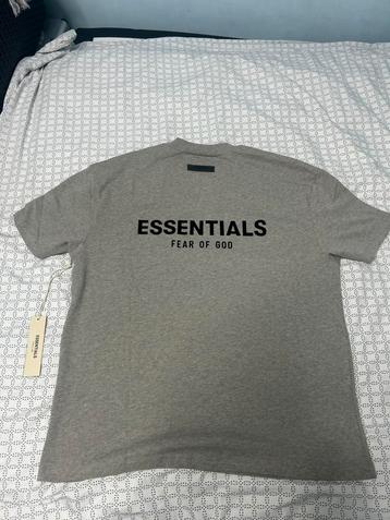 Essentials t shirt Dark Oatmeal beschikbaar voor biedingen