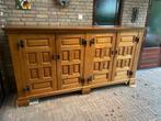 Massief eiken houten kast te koop, Ophalen, 250 tot 300 cm, Gebruikt, Eikenhout