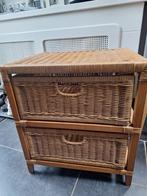 rotan ladekastje, Huis en Inrichting, Kasten | Ladekasten, 1 of 2 laden, Ophalen, Zo goed als nieuw, Overige materialen