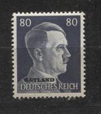Duitse Adolf Hitler postzegel met opdruk Ostland (19), Verzenden, Landmacht, Duitsland, Foto of Poster