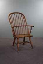 Mooie antieke Engelse stick back windsor chair uit begin 19e, Ophalen