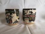 Set van twee schattige Chinese mokjes, Ophalen of Verzenden, Zo goed als nieuw, Overige stijlen, Kop(pen) en/of Schotel(s)