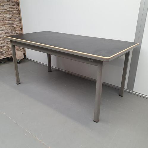 Gispen stalen werktafel linoleum topblad - 170x85 cm, Huis en Inrichting, Tafelonderdelen, Gebruikt