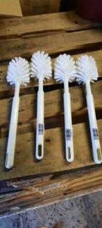 Witte wc borstels 4 stuks, Ophalen, Nieuw, Wit, Overige typen
