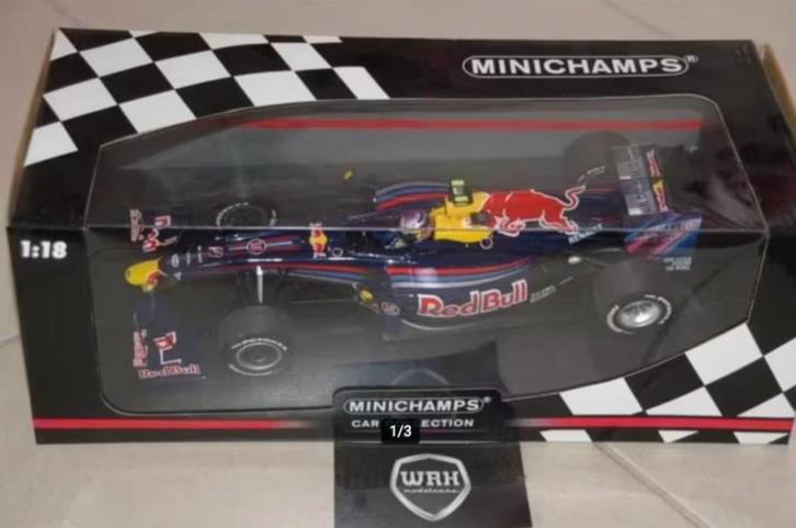 SALE !! 1:18 F1 RED BULL RB5 VETTEL Minichamps in doos WRH, Hobby en Vrije tijd, Modelauto's | 1:18, Zo goed als nieuw, Auto, MiniChamps