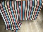 Nieuw! Gordijn stof linnen , vrolijke kleuren gestreept, Huis en Inrichting, Ophalen of Verzenden, Nieuw, Overige kleuren, 200 cm of meer