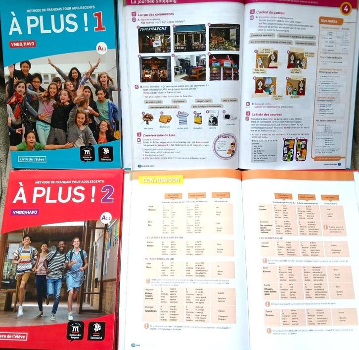 A PLUS! VMBO-HAVO FRANS Livre de l'élève 1+2 NIEUWE SET, Boeken, Schoolboeken, Nieuw, Frans, Verzenden