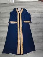 Nieuwe caftan jurk - zijde, incl. riem, Blauw, Maat 42/44 (L), Nieuw, Ophalen of Verzenden