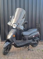 Mat zwarte Sym Fiddle bromscooter, Ophalen, Zo goed als nieuw, Benzine, Fiddle