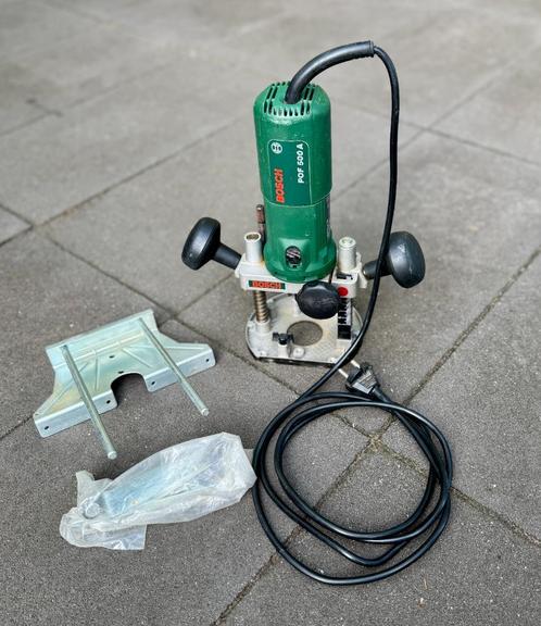 POF 500 A Bosh Bovenfrees 500W, 27000 rpm, Doe-het-zelf en Verbouw, Gereedschap | Freesmachines, Zo goed als nieuw, Elektrisch