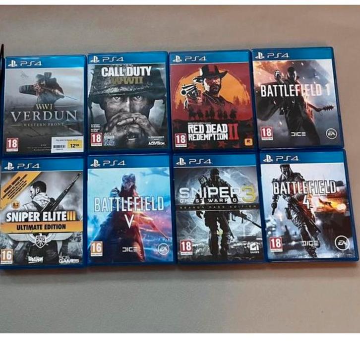 PS4 Games - Verdun, Call of Duty, Battlefield, Spelcomputers en Games, Games | Pc, Gebruikt, Shooter, 1 speler, Vanaf 16 jaar