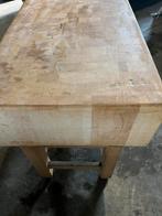 Hakblok Houten Slagershakblok / Tafelblad, Gebruikt, 50 tot 100 cm, Eikenhout, Tafelblad