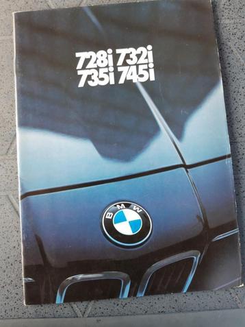 folder BMW 7-serie 1982 - 728I - 732i - 735i - 745i - NL beschikbaar voor biedingen