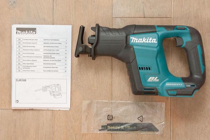 Makita DJR188 18v Li-ion accu brushless reciprozaag body, Doe-het-zelf en Verbouw, Gereedschap | Zaagmachines, Nieuw, Reciprozaag