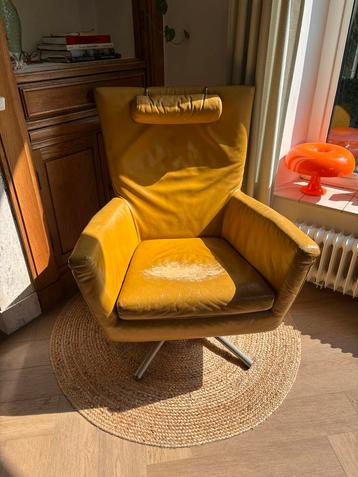 Vintage Draaifauteuil Leer