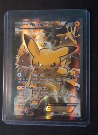 Pikachu EX XY promos xy124, Hobby en Vrije tijd, Verzamelkaartspellen | Pokémon, Gebruikt, Losse kaart, Ophalen of Verzenden