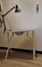 Nageltafel met Lamp, Ophalen of Verzenden, Gebruikt, Metaal, Minder dan 100 cm