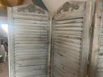 Houten Kamerscherm - White/Grey Washed - 3 Panelen, Ophalen, Zo goed als nieuw