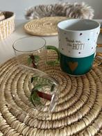 Nieuwe trendy kopjes van Hallmarkt en theeglazen Palm, Huis en Inrichting, Nieuw, Ophalen of Verzenden, Glas, Overige stijlen