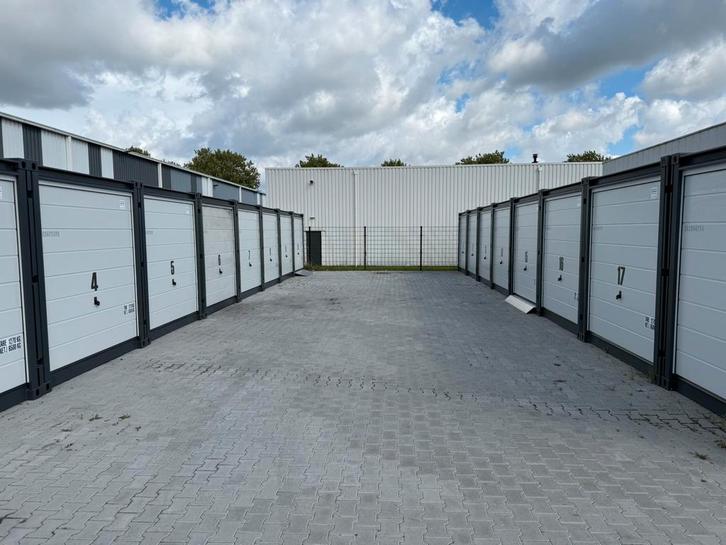 opslagboxen/garagebox incl electra beschikbaar!, Zakelijke goederen, Bedrijfs Onroerend goed, Opslag of Loods, Huur
