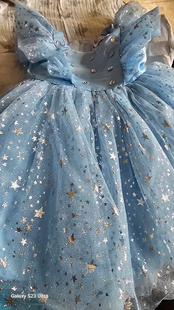 Prinsessenjurk Maat 80 (74-86), Kinderen en Baby's, Babykleding | Maat 80, Zo goed als nieuw, Meisje, Jurkje of Rokje, Ophalen of Verzenden