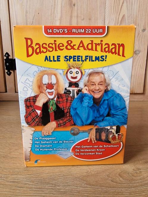 Bassie & Adriaan Alle Speelfilms - 14 DVD Boxset, Cd's en Dvd's, Dvd's | Kinderen en Jeugd, Gebruikt, Tv fictie, Komedie, Boxset