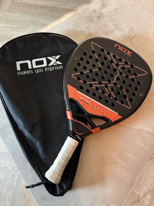 Nox at10 attack 12k, Sport en Fitness, Padel, Zo goed als nieuw, Padelracket, Ophalen of Verzenden