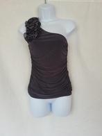 Gaaf zwart shirt 1 blote schouder mt S merk Bloose, ., Zwart, Ophalen of Verzenden, Zo goed als nieuw