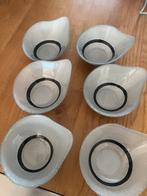 Glazen schaaltjes set, Schaal, Ophalen of Verzenden, Overige vormen, Glas