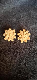 Bloemen oorclips, Ophalen of Verzenden, Gebruikt, Overige materialen