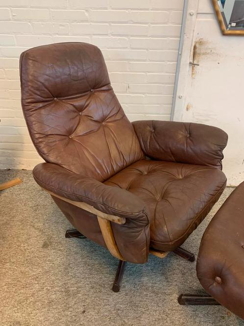 Fauteuil en voetenbank Göte Möbel draaibaar kantelbaar, Huis en Inrichting, Fauteuils, Ophalen of Verzenden