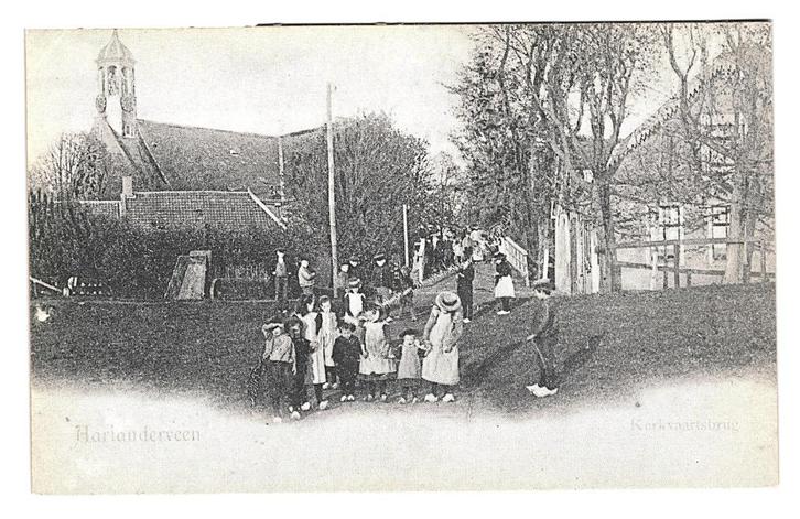 944007	Aarlanderveen	ZH Kerkvaartsbrug	Onbeschreven, Verzamelen, Ansichtkaarten | Nederland, Ongelopen, Zuid-Holland, 1960 tot 1980