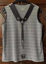 Blauw-wit gestreepte top, hemd; oto 51 cm; Gina Laura; katoe, Ophalen of Verzenden, Zo goed als nieuw, Blauw, Shirt of Top