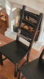 Zwarte ikea stoel, Huis en Inrichting, Stoelen, Ophalen, Gebruikt, Zwart, Eén
