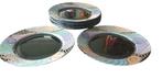 10 x Arcoroc Tampico vintage glazen jaren 90 bord 27 cm 0209, Arcoroc, Gebruikt, -, -