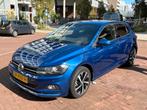 Volkswagen Polo 1.0 TSI 95pk 2019 Blauw, Auto's, Voorwielaandrijving, Zwart, Leder en Stof, Origineel Nederlands