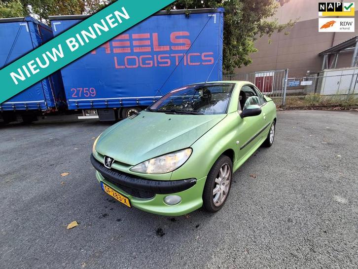 Peugeot 206 CC 1.6-16V LEUKE AUTO RIJDT EN SCHAKELT GOED, Auto's, Peugeot, Bedrijf, Te koop, ABS, Airbags, Boordcomputer, Centrale vergrendeling