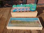 Vintage tinplate trein "Puff Puff Loco" met ovp, Ophalen of Verzenden