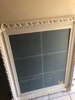 Vintage Krijtbord in Witte Lijst (120x145), Ophalen, Gebruikt, 100 tot 150 cm, 100 tot 125 cm