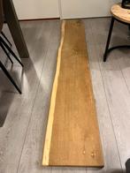 Massief eikenhouten wandplank, Doe-het-zelf en Verbouw, Hout en Planken, Ophalen, 25 tot 50 mm, Eiken, Zo goed als nieuw