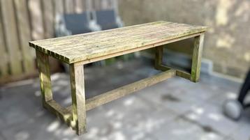Houten tuintafel 205x80x75 / 6-8 personen beschikbaar voor biedingen