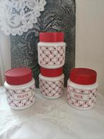 Set van 4 Arcopal voorraadpotten., Overige typen, Ophalen of Verzenden, Overige stijlen, Glas