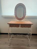 Kaptafel riet, Huis en Inrichting, Tafels | Kaptafels, Zo goed als nieuw, Minder dan 100 cm, Hout, 50 tot 100 cm