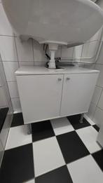 Onderkastje badkamer wit hout 60x35x55, Huis en Inrichting, Badkamer | Badkamermeubels, Ophalen, Gebruikt, 50 tot 100 cm, Minder dan 100 cm