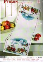 Cado permin borduurpakket loper, kerstman op slee 5207, Ophalen of Verzenden, Nieuw, Handborduren, Borduurpakket