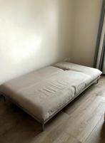 Bullfrog Caesar slaapbank Linnen bekleding mooie staat, Huis en Inrichting, Ophalen, Gebruikt, Tweepersoons, 120 cm