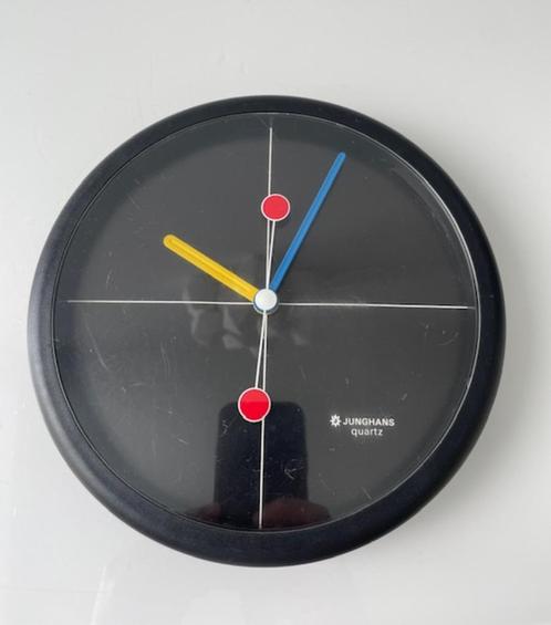 Vintage Junghans wandklok – postmodern design uit jaren 80, Antiek en Kunst, Antiek | Klokken, Ophalen of Verzenden