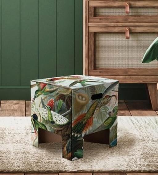 Dutch Design stoel - nachtkastje - krukje, Huis en Inrichting, Tafels | Bijzettafels, Zo goed als nieuw, Rond, Minder dan 45 cm